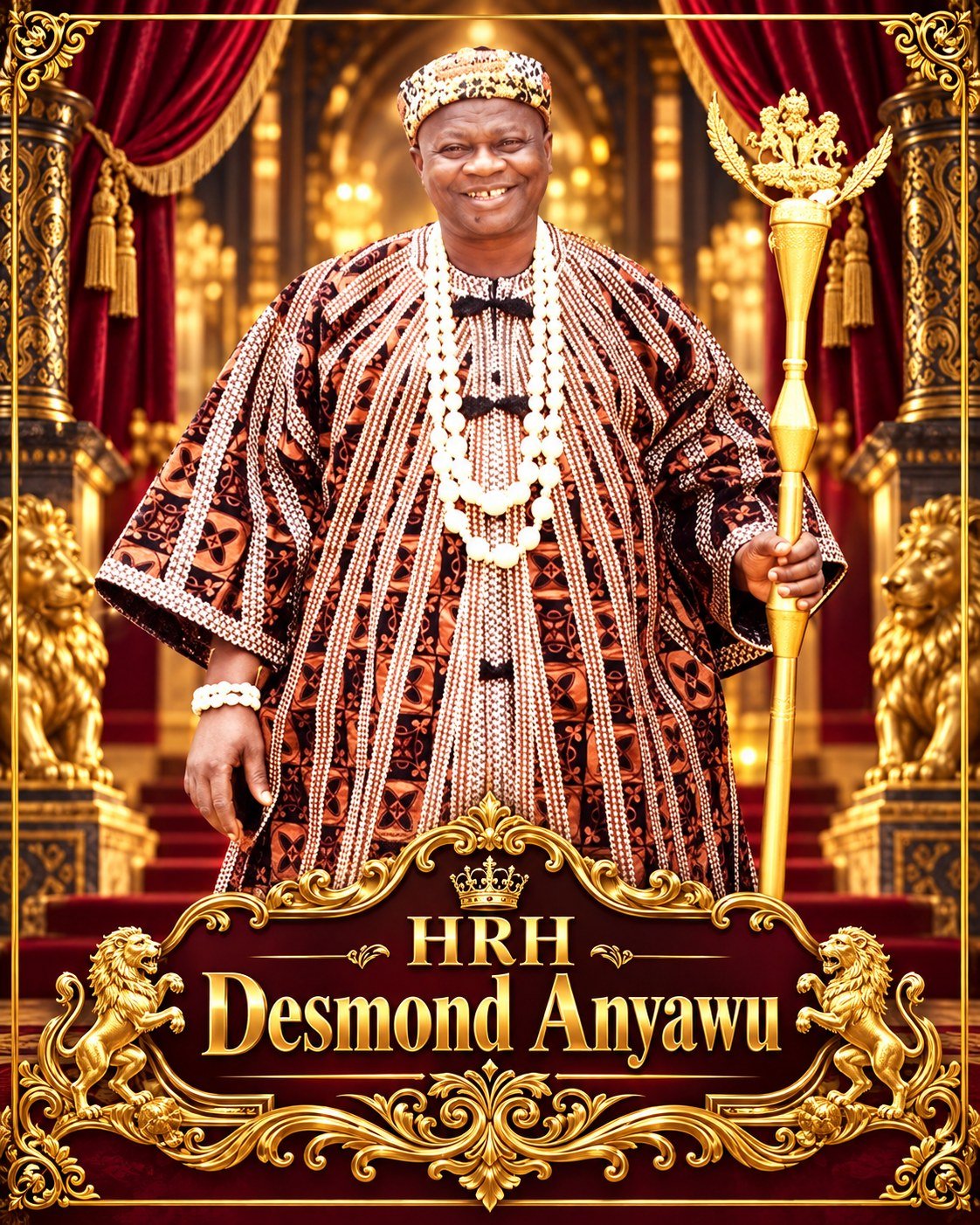 Royal portrait of HRH Eze Desmond Anyanwu